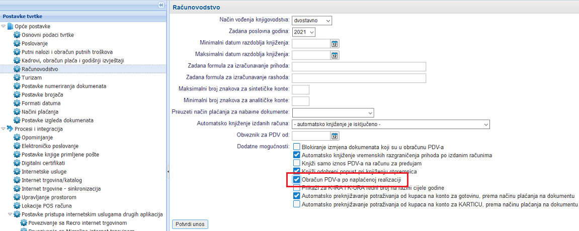 Označavanje obračuna PDV-a po naplaćenoj realizaciji
