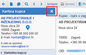 Privremeno prikrivanje kartice kupca