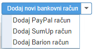 Unos PayPal računa