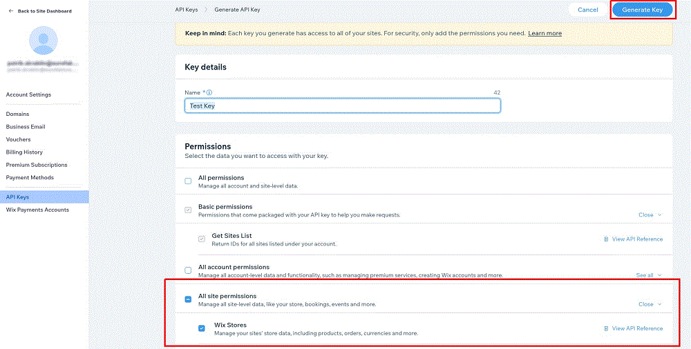Dozvole da uređivanje postavki i dstup do podataka preko API-ja