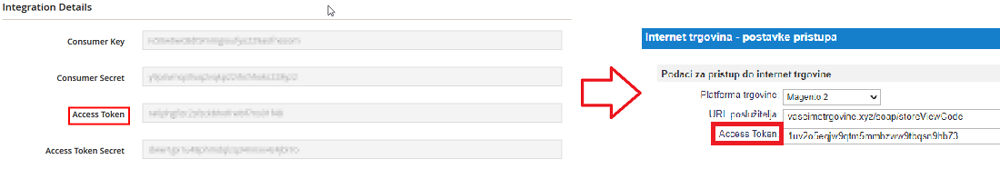 Postavke za sinkronizaciju za Magento 2