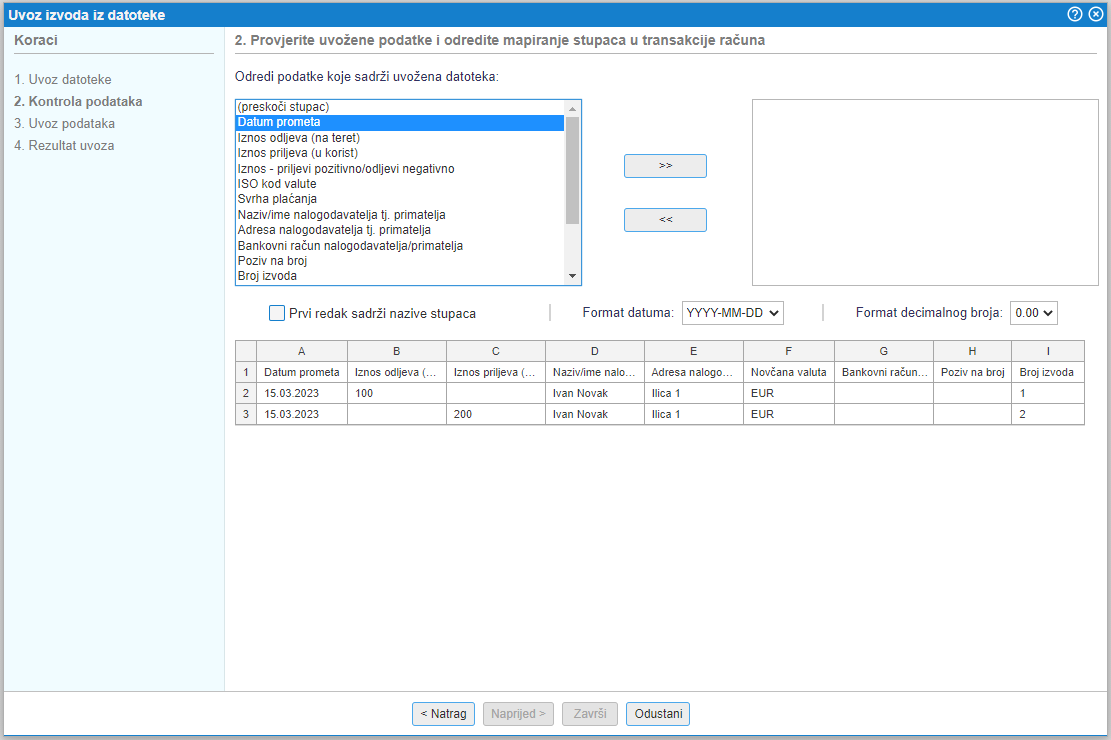 Kontrola podataka i preslika