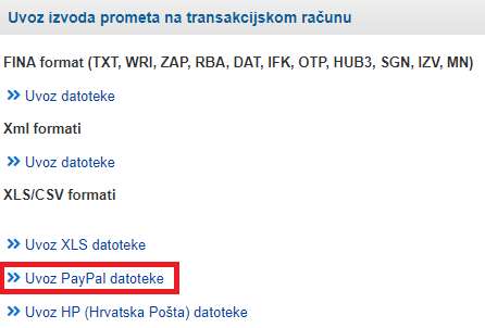 Odabir uvoza